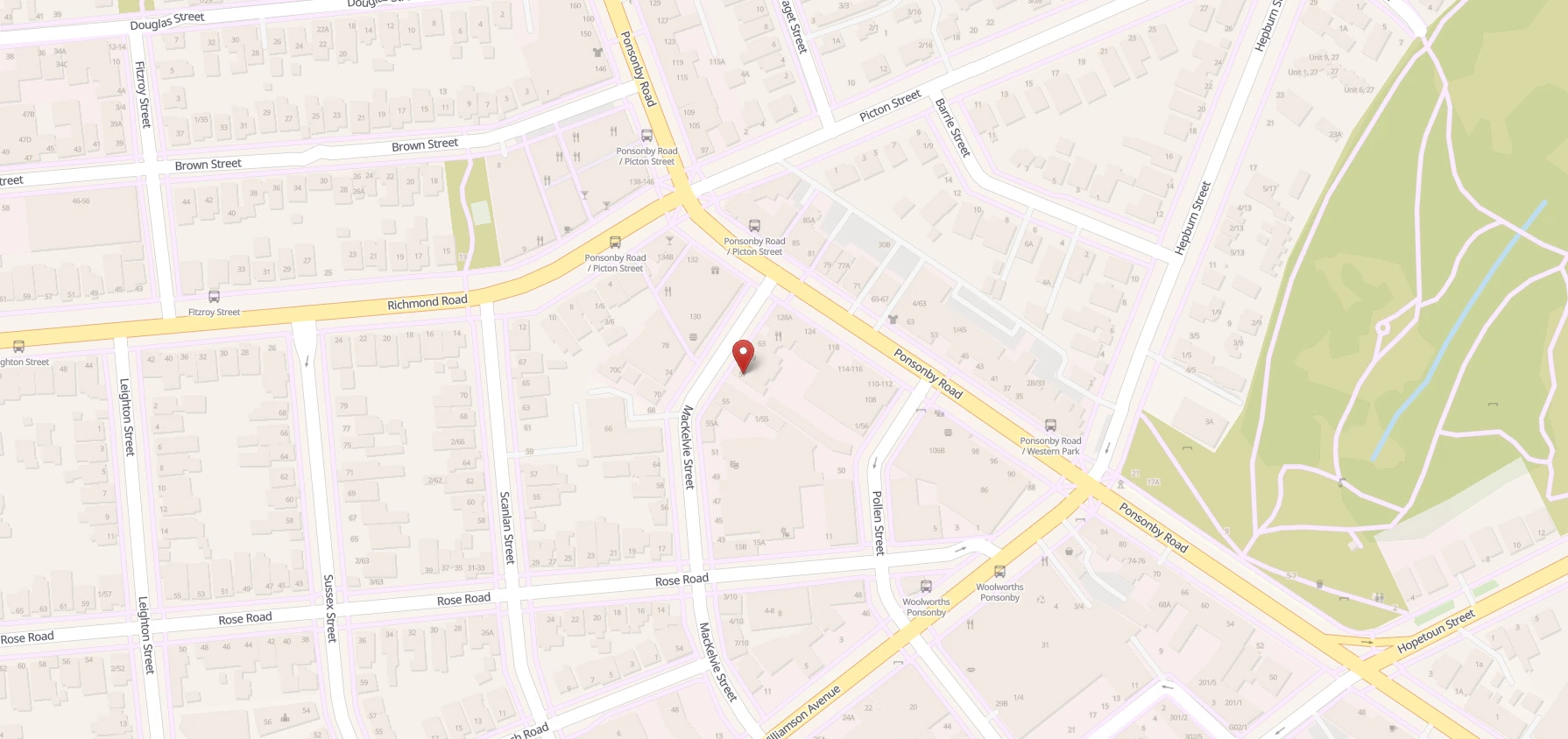 Map showing Auckland, New Zealand — VerifyDMARC office location